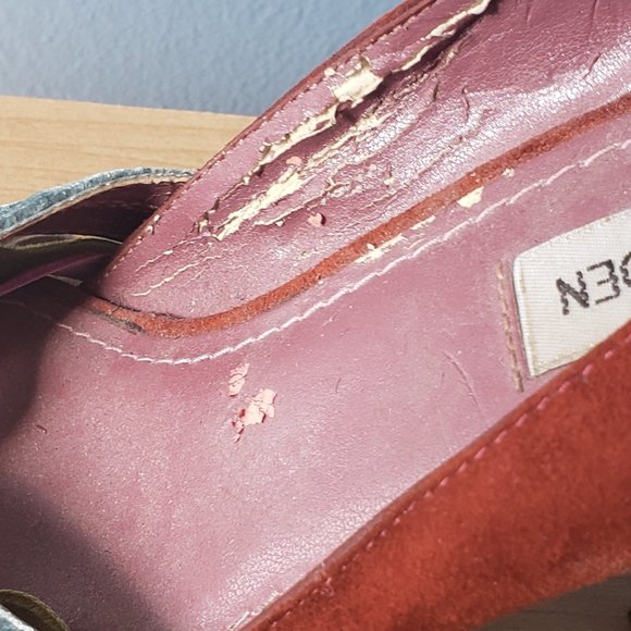 Steve Madden Velvett Peep-toe Suede Heels/ Size 9 - Picture 5 of 7